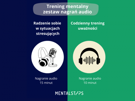 Trening mentalny - zestaw nagrań audio MENTALSTEPS
